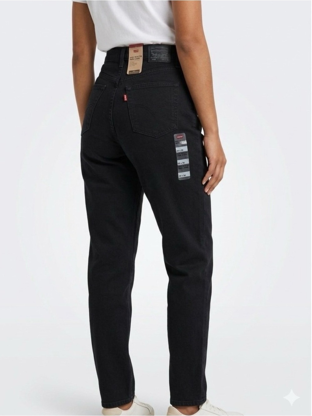 NWT Levi’s Cotton/Hemp High Waisted Mom Jeans in Black Denim